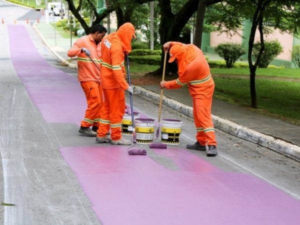 Área de Lazer recebe pintura de Ciclovia  05.jpg