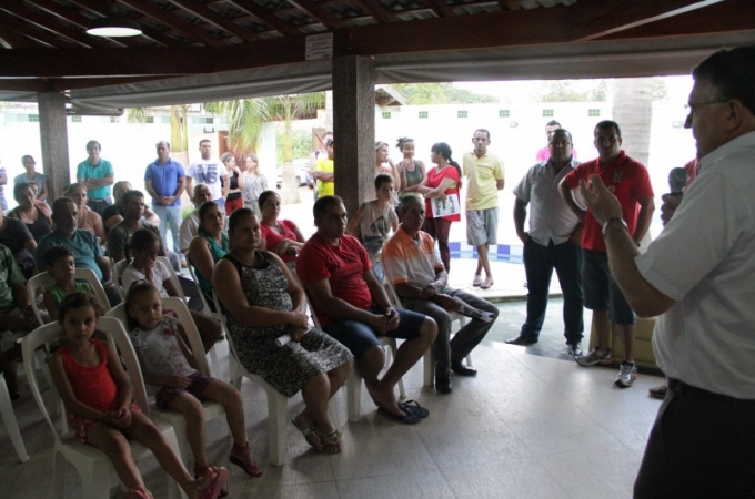 Reunião faixa azul